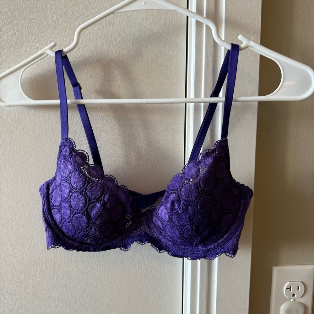 Savage X Fenty Purple Lace Bra